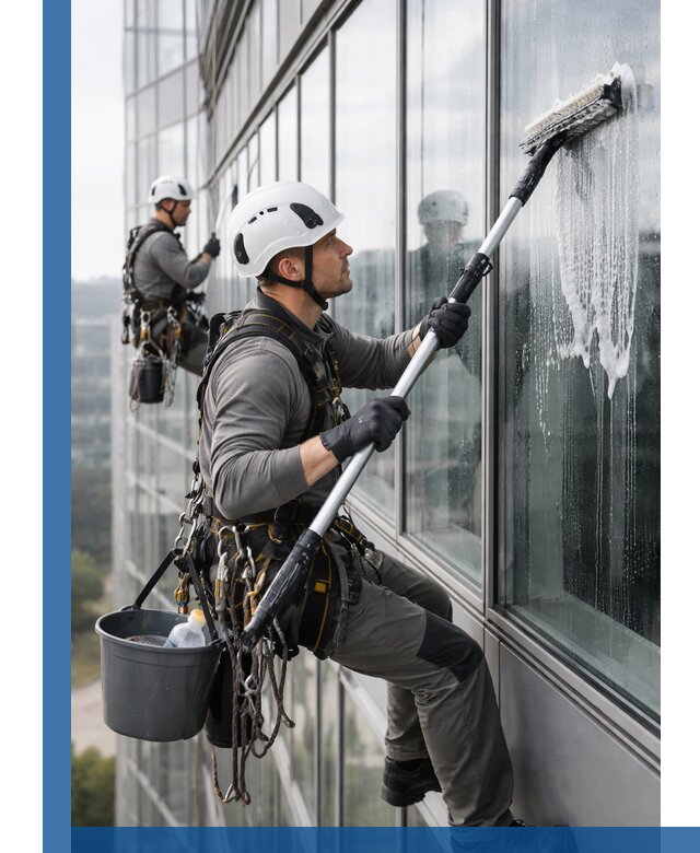 Высотная мойка сплошного остекления с выездом в Острогожске