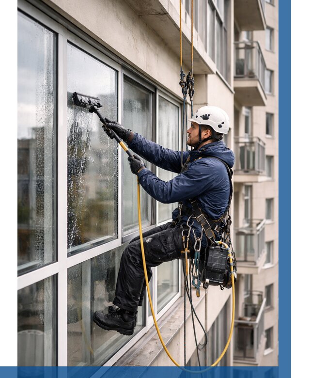 Мойка балконного остекления в Острогожске от 3651 р. | ВЫСОТНИК-Стг