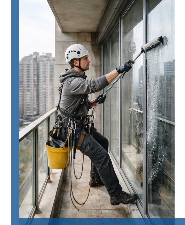 Профессиональная мойка балконного остекления в Острогожске