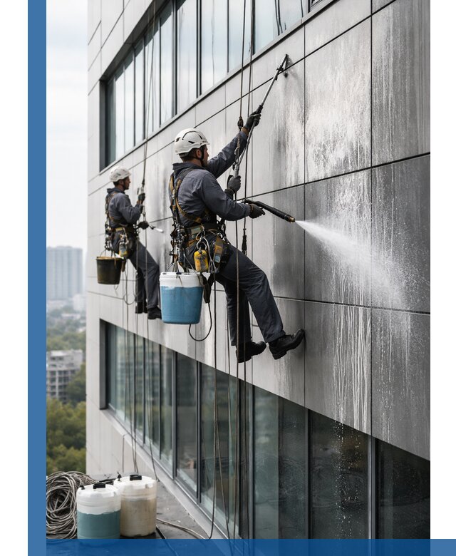 Профессиональная мойка вентилируемых фасадов в Острогожске