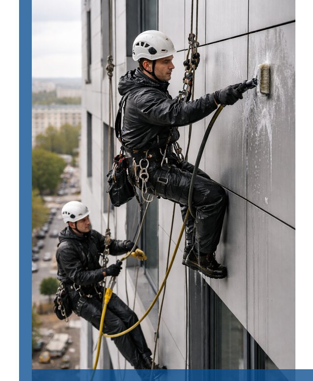 Профессиональная мойка фасада из композита в Острогожске