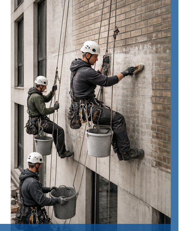 Удаление высолов с фасада в Острогожске от 261 р. | ВЫСОТНИК-Стг