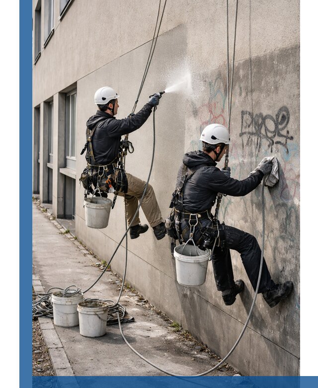 Антиграффити покрытие фасада с защитой от надписей в Острогожске