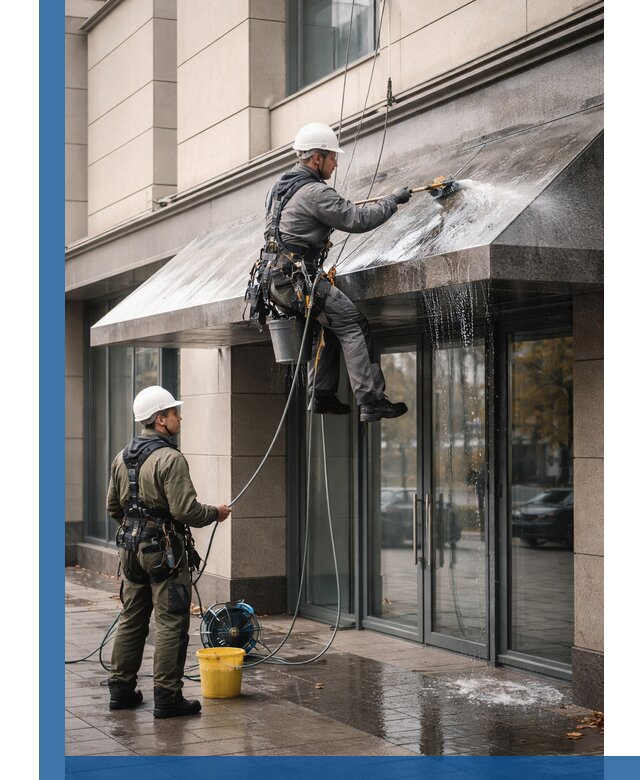 Профессиональная мойка козырьков и навесов в Острогожске