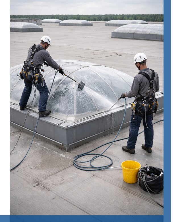 Мойка зенитных фонарей в Острогожске, заказать от 4694 р. | ВЫСОТНИК-Стг