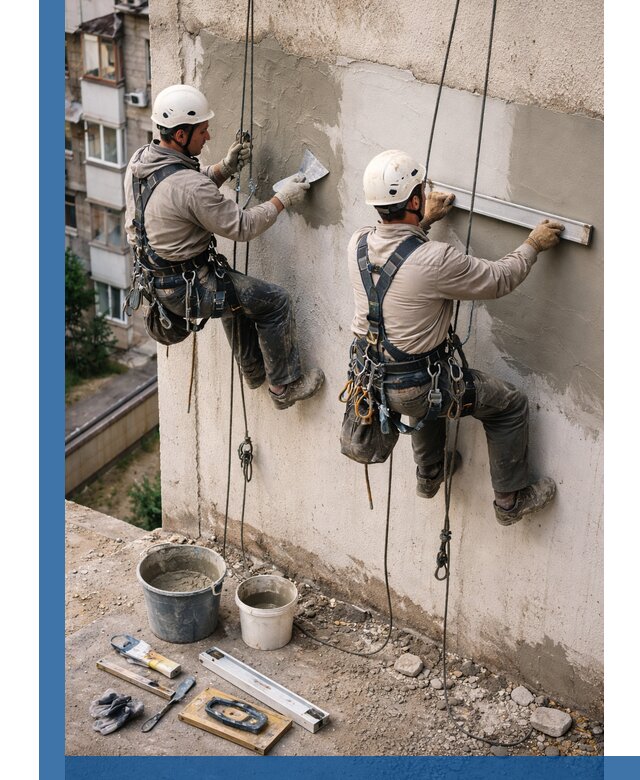 Комплексный ремонт штукатурного фасада с гарантией в Острогожске