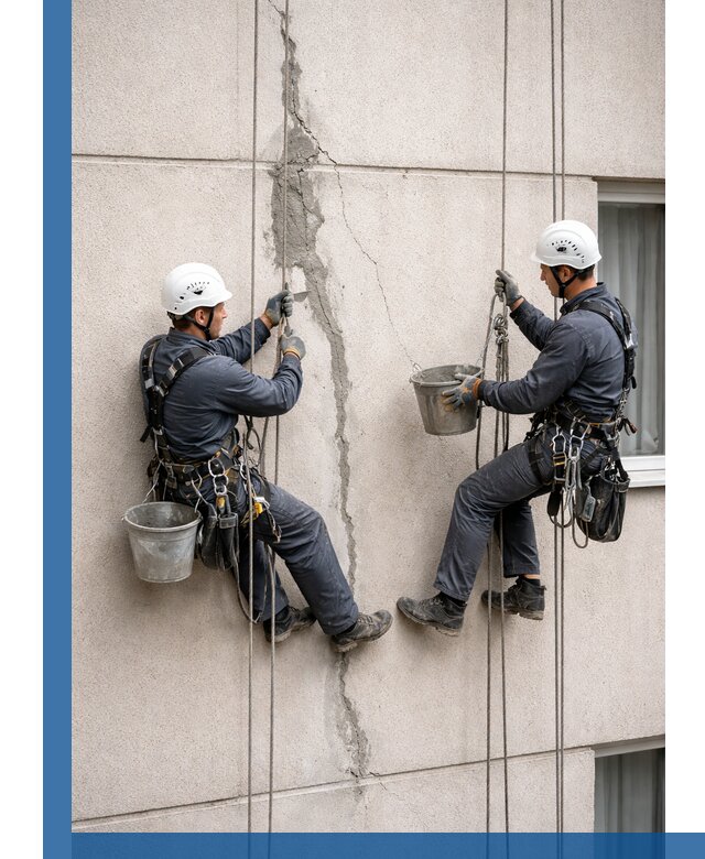 Заделка трещин на фасаде в Острогожске с гарантийным ремонтом