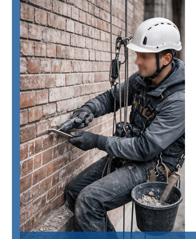 Расшивка кирпичных швов фасадов и стен, ремонт в Острогожске