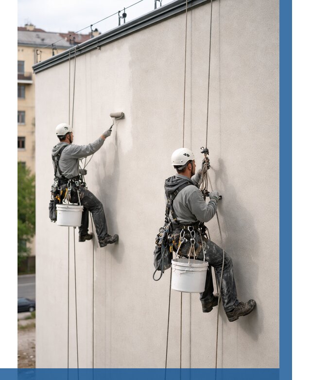 Покраска оштукатуренного фасада в Острогожске от 334 р. | ВЫСОТНИК-Стг