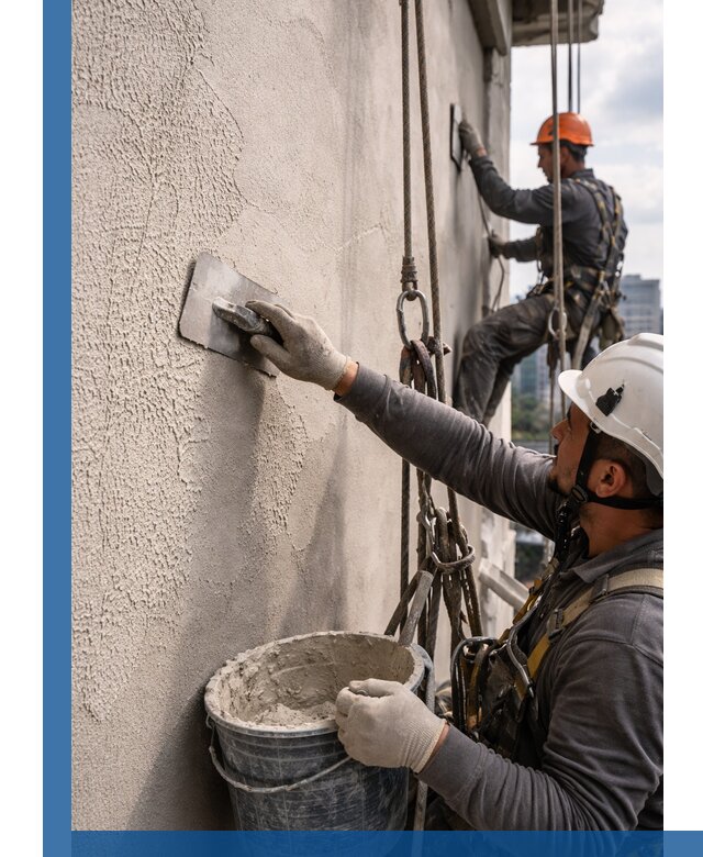 Декоративная штукатурка фасада с утеплением и защитой в Острогожске