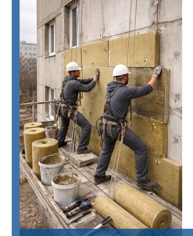 Утепление фасада минватой в Острогожске под ключ с гарантией