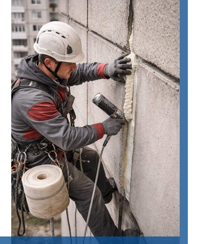 Утепление межпанельных швов в Острогожске от 730 р. | ВЫСОТНИК-Стг