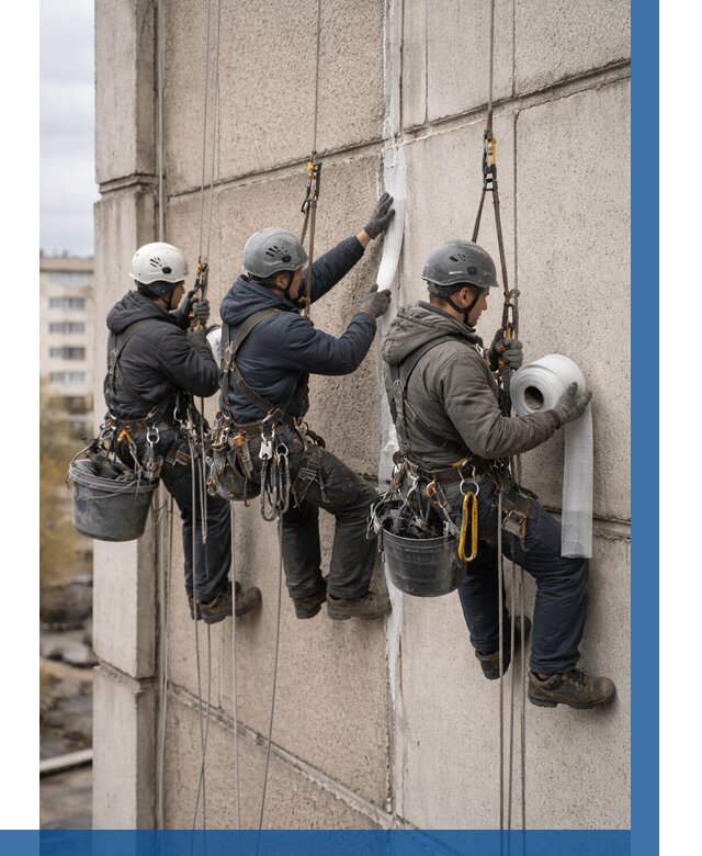 Ремонт межпанельных швов в Острогожске от 782 р. | ВЫСОТНИК-Стг