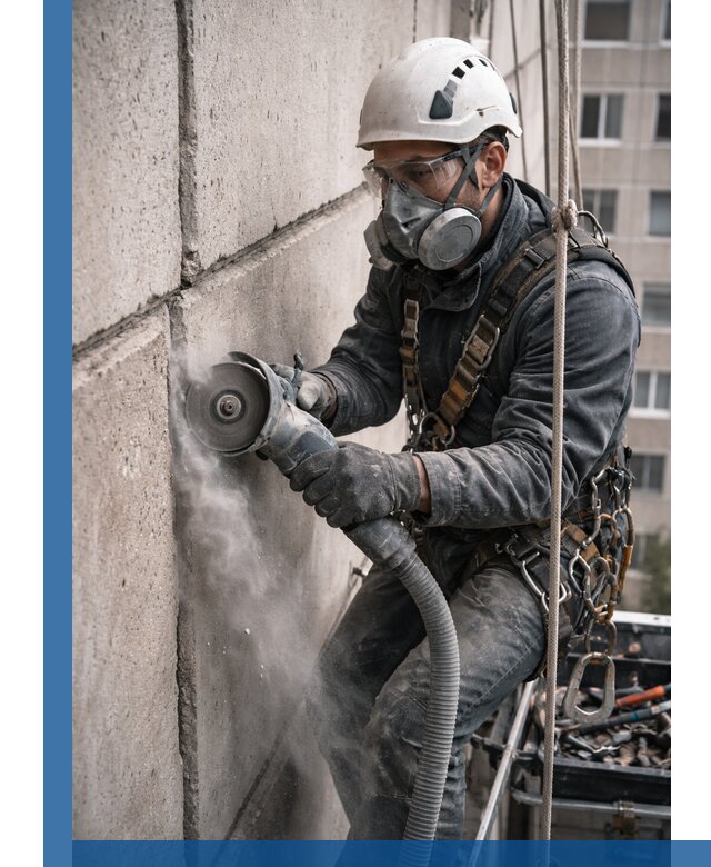 Штробление межпанельных швов в Острогожске качественно и быстро