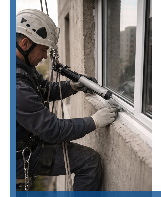 Герметизация оконных швов снаружи в Острогожске профессионально