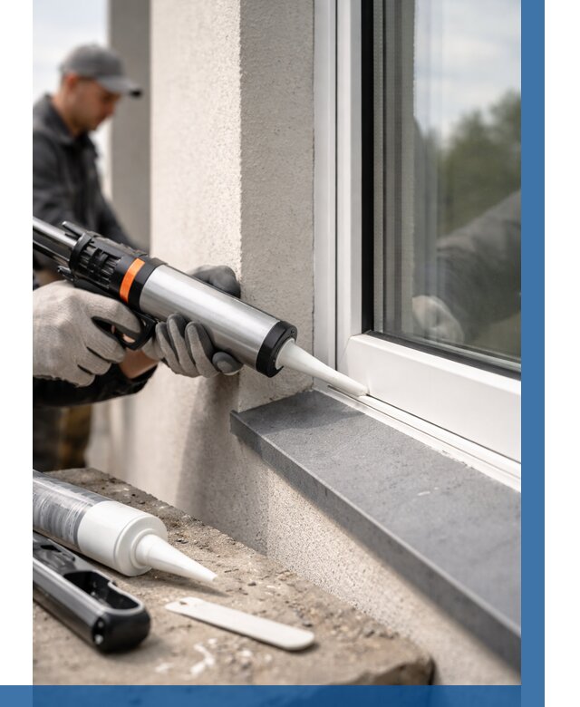 Герметизация монтажных швов окон в Острогожске от 678 р. | ВЫСОТНИК-Стг