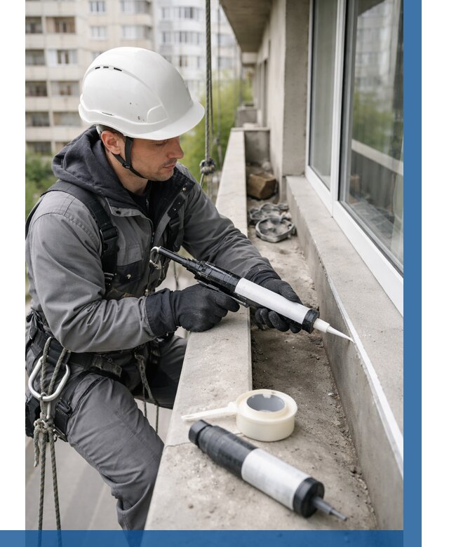 Герметизация швов лоджии в Острогожске от 4694 р. | ВЫСОТНИК-Стг