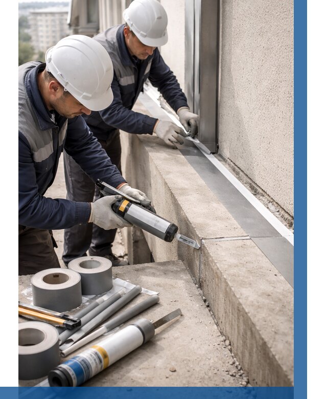 Герметизация примыкания балкона в Острогожске от 4694 р. | ВЫСОТНИК-Стг