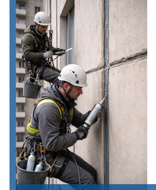 Герметизация деформационных швов фасада в Острогожске качественно