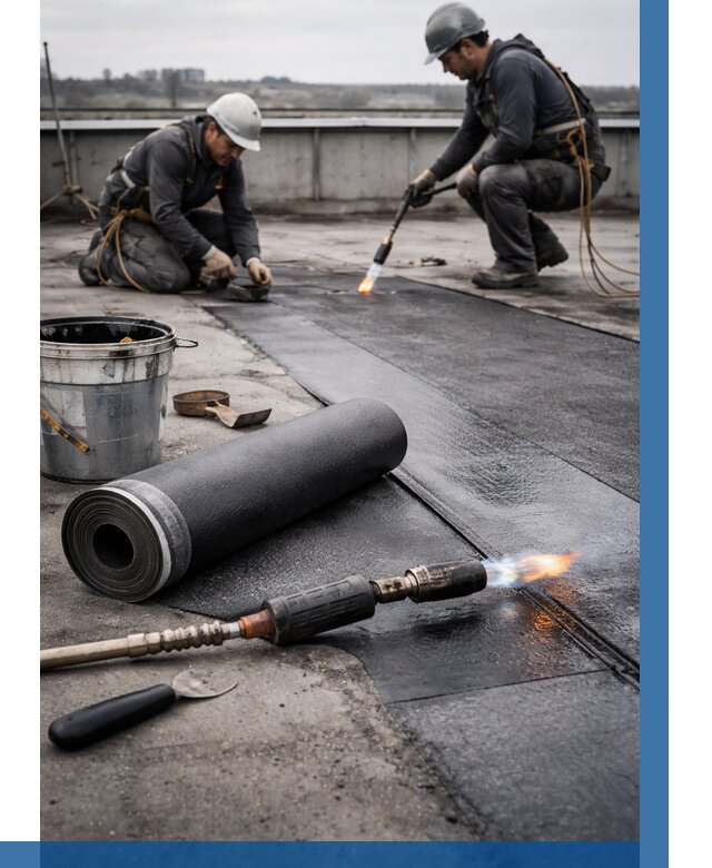 Ремонт рулонной кровли в Острогожске от 678 р. | ВЫСОТНИК-Стг