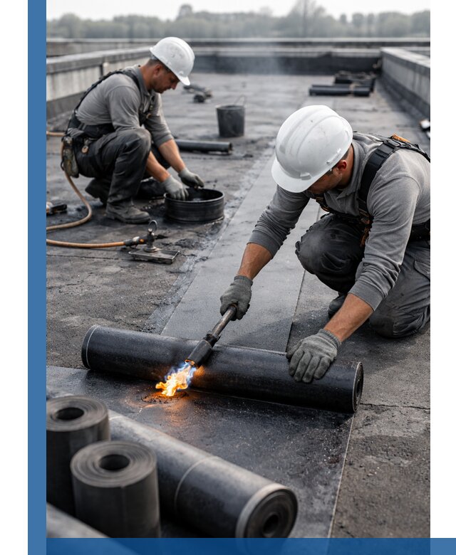 Ремонт рулонной кровли в Острогожске герметизация и восстановление