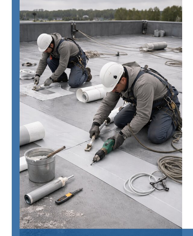 Ремонт мембранной кровли в Острогожске качественно и с гарантией