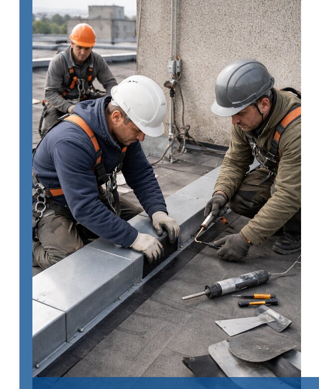 Ремонт кровельных примыканий в Острогожске профессионально