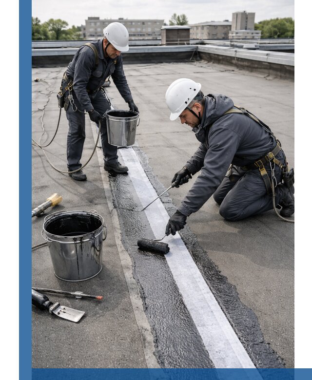 Гидроизоляция кровли мастикой в Острогожске надежная защита