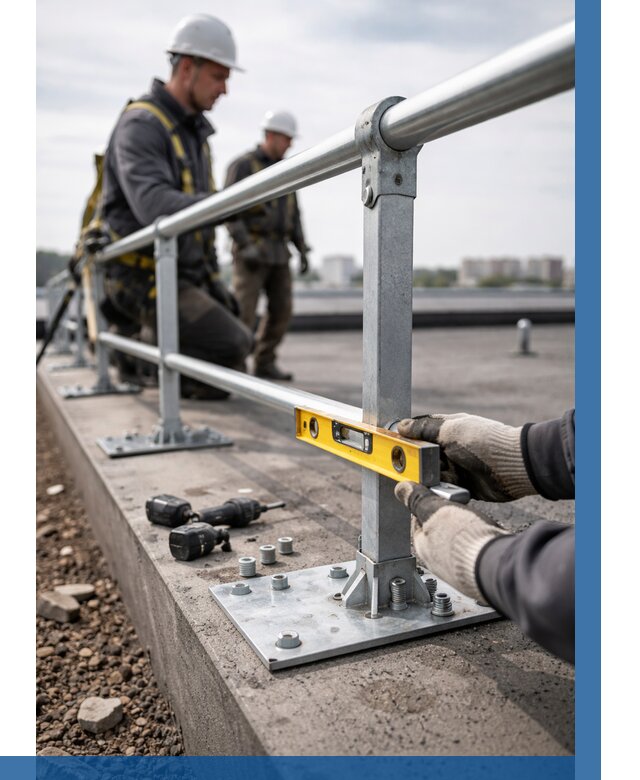 Монтаж кровельного ограждения в Острогожске от 1252 р. | ВЫСОТНИК-Стг