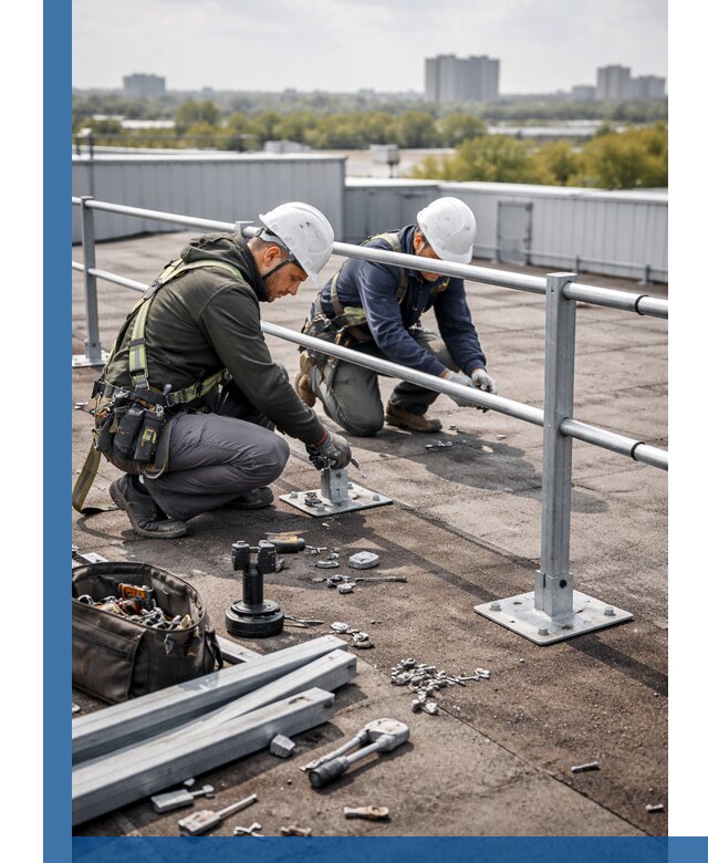 Монтаж кровельного ограждения в Острогожске под ключ с гарантией