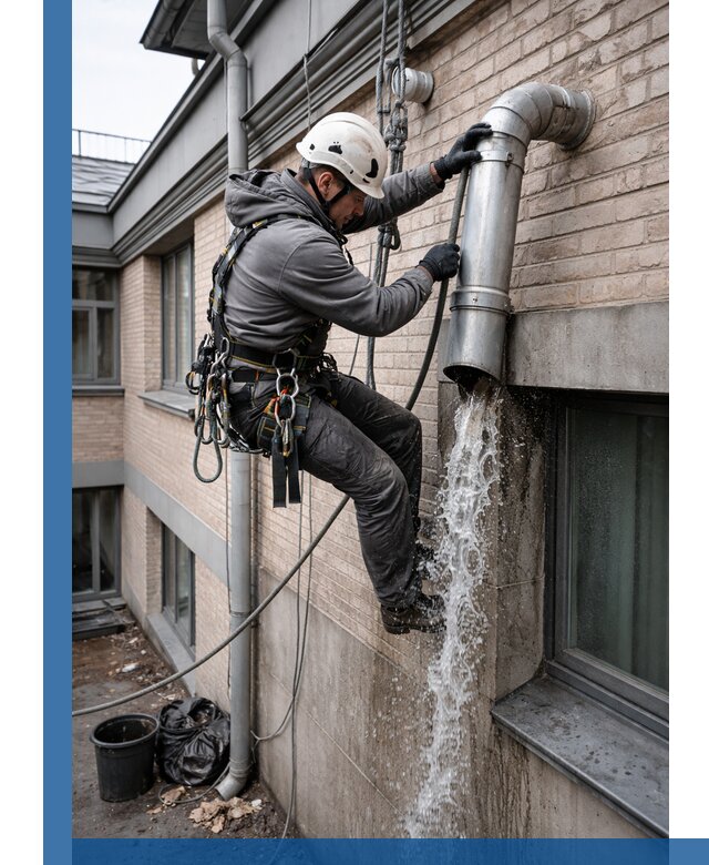 Профессиональная прочистка водосточных труб в Острогожске с гарантией