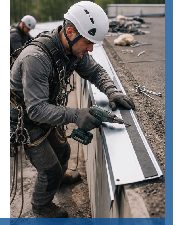 Монтаж капельника на кровле в Острогожске от 313 р. | ВЫСОТНИК-Стг