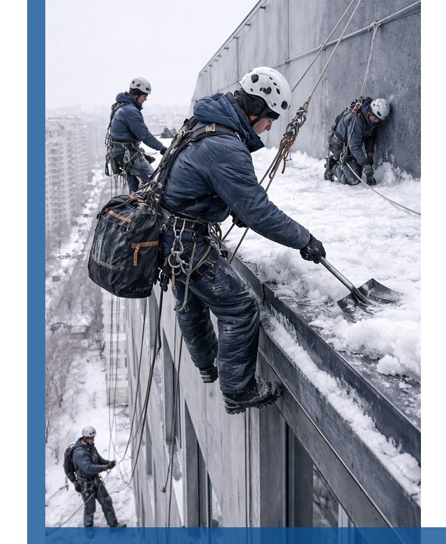 Абонентское обслуживание кровли зимой в Острогожске регулярный уход