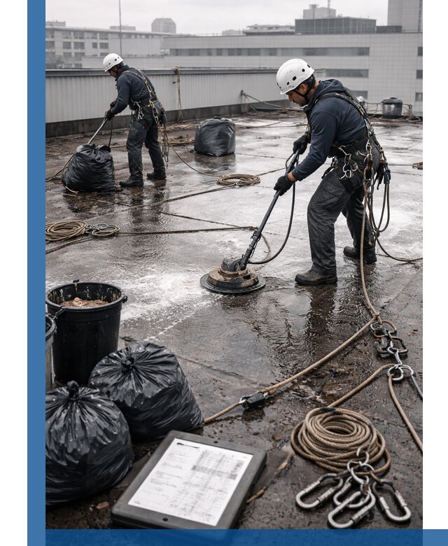 Плановая очистка кровли по графику в Острогожске для безопасности