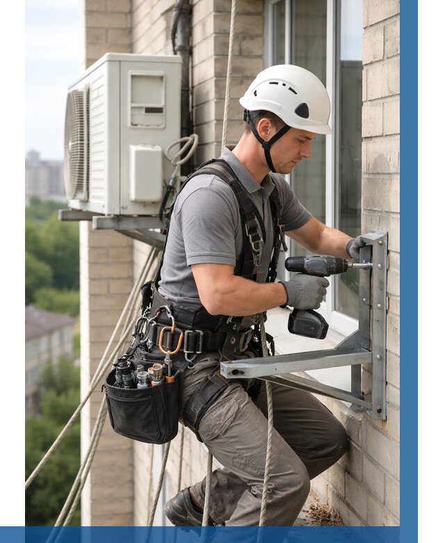 Установка кронштейнов кондиционера в Острогожске от 3651 р. | ВЫСОТНИК-Стг