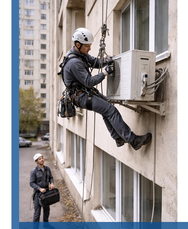 Демонтаж внешнего блока кондиционера в Острогожске профессионально