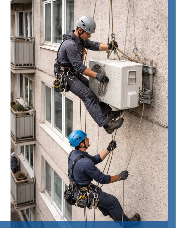 Перенос внешнего блока кондиционера в Острогожске от 9388 р.| ВЫСОТНИК-Стг