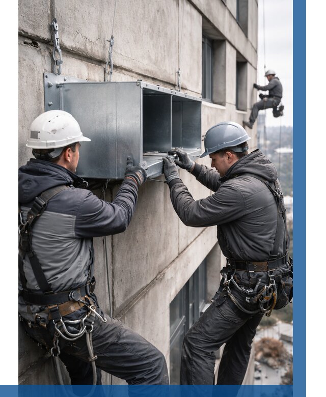 Монтаж вентиляционных коробов в Острогожске от 3129 р. | ВЫСОТНИК-Стг