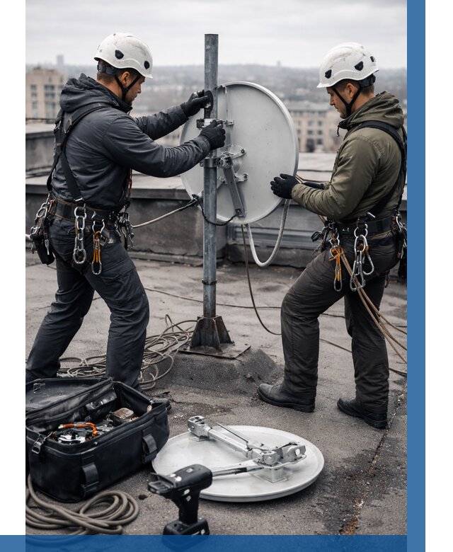 Демонтаж антенн на крыше в Острогожске от 4694 р. | ВЫСОТНИК-Стг