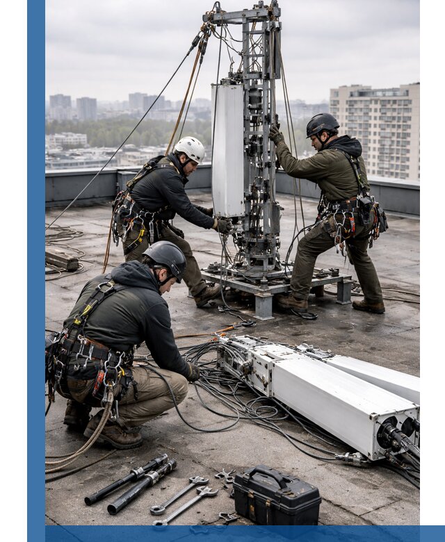 Демонтаж антенн на крыше зданий в Острогожске с гарантией