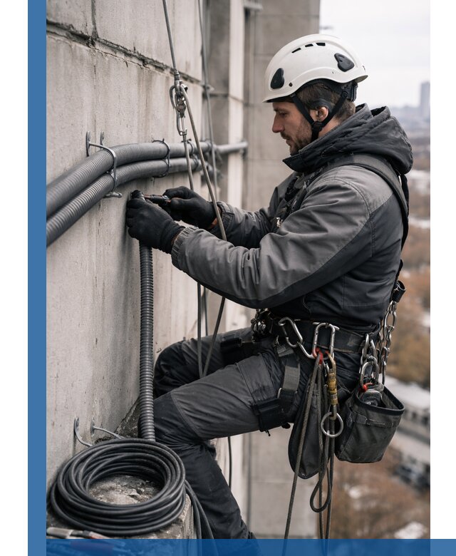 Профессиональный монтаж гофры для кабеля в Острогожске с гарантией