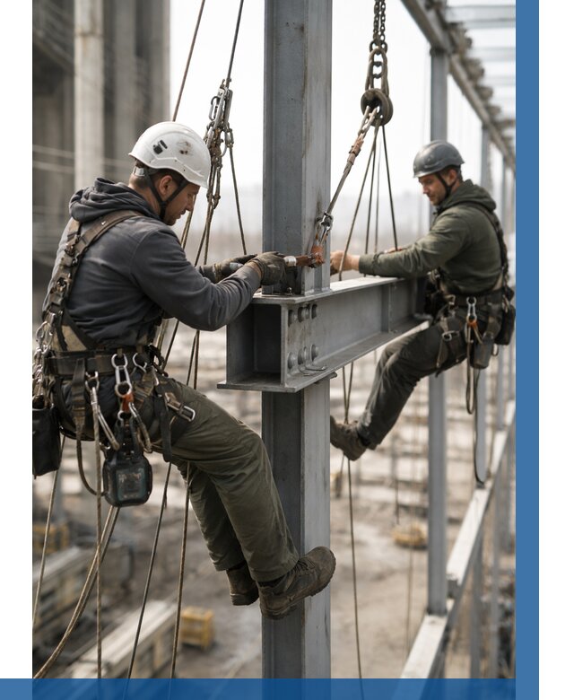 Монтаж металлоконструкций на высоте в Острогожске от 3651 р. | ВЫСОТНИК-Стг