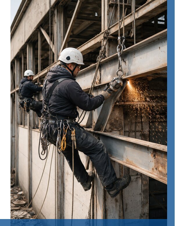 Демонтаж металлоконструкций на высоте в Острогожске от 6780р. |ВЫСОТНИК-Стг