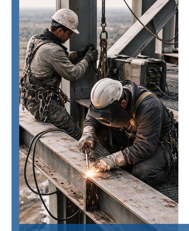 Высотные сварочные работы в Острогожске для промышленных объектов