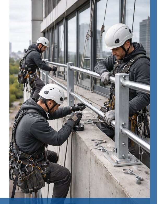 Монтаж ограждений на высоте в Острогожске, от 1252 р. | ВЫСОТНИК-Стг
