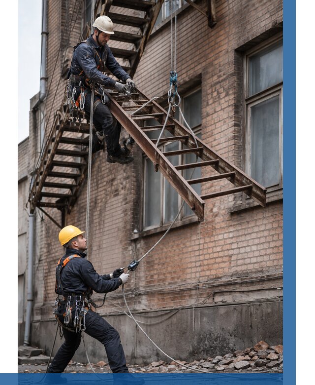 Демонтаж пожарной лестницы в Острогожске от 12517 р. | ВЫСОТНИК-Стг