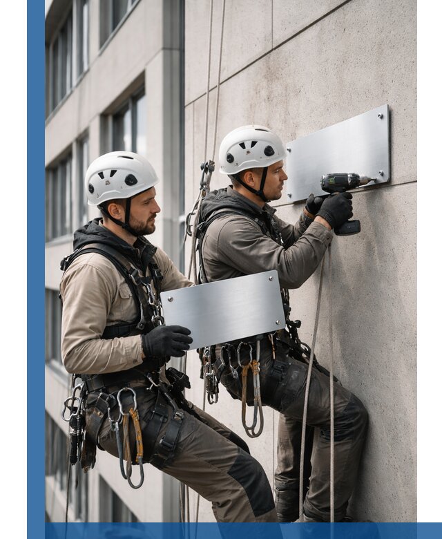 Монтаж табличек и указателей в Острогожске для зданий и сооружений