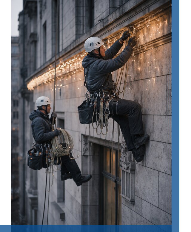 Монтаж новогодней иллюминации в Острогожске от 8866 р. | ВЫСОТНИК-Стг