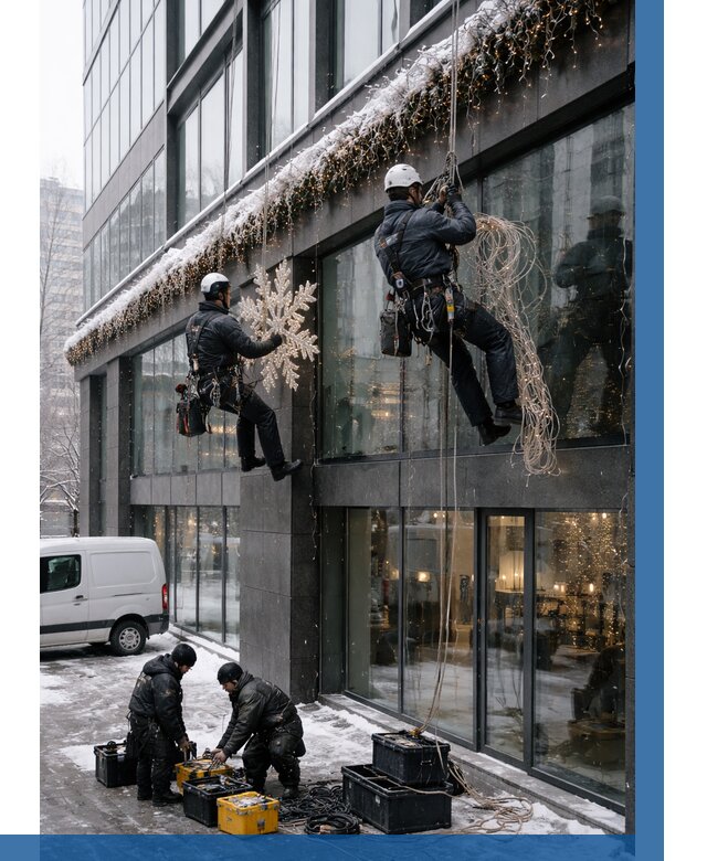 Демонтаж новогоднего оформления в Острогожске от 5737 р. | ВЫСОТНИК-Стг