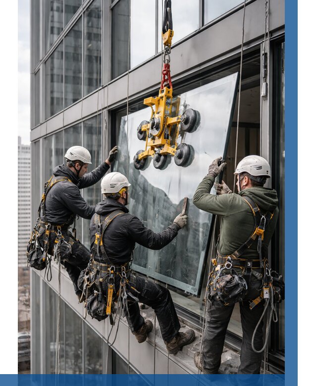 Фасадное остекление зданий под ключ в Острогожске от 10431 р. | ВЫСОТНИК-Стг